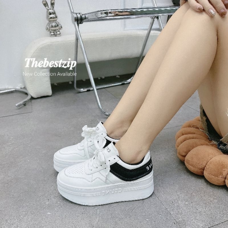 Giày thể thao C.e.linne Lisa Blackpink đế cao 5.5cm hàng cao cấp fullbox | Hàng loại 1