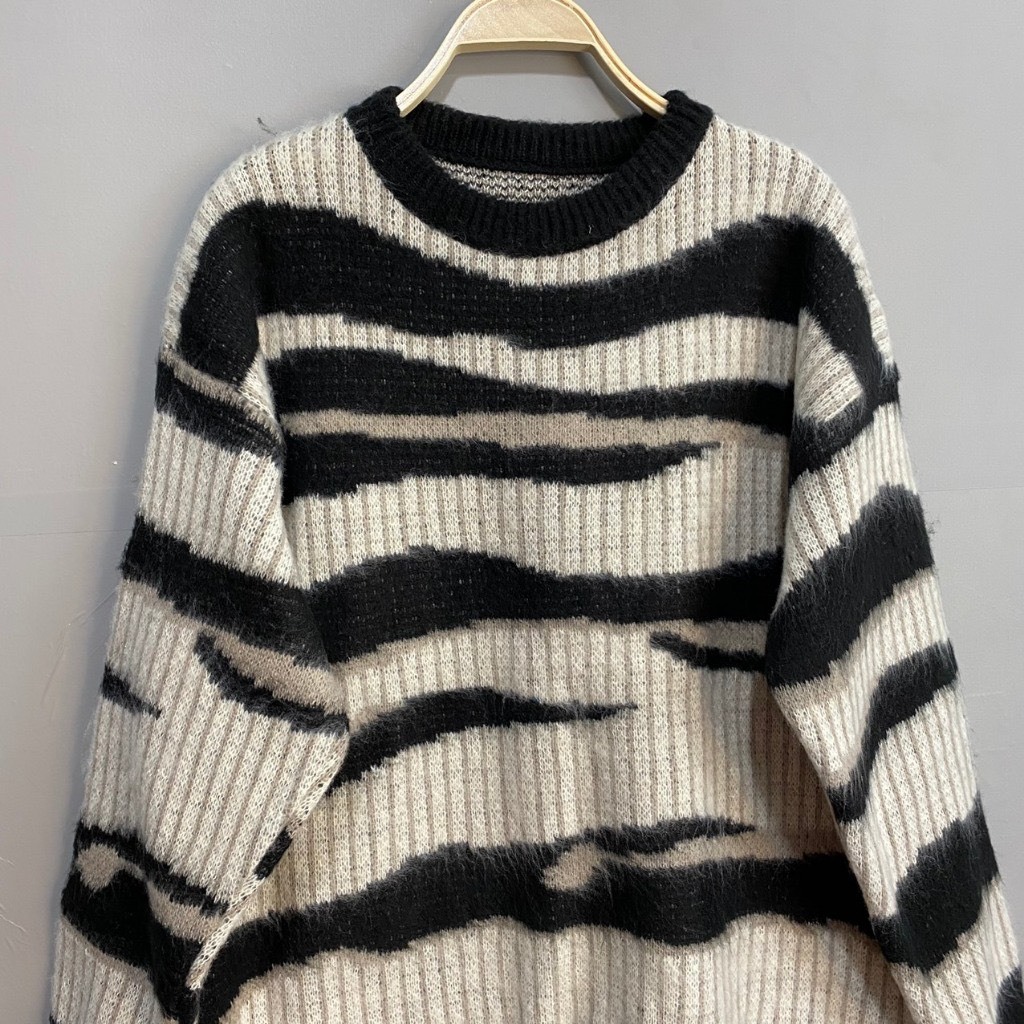 Áo Len Dệt Kim Form Rộng Họa Tiết , Áo Len Swetter Hàng Quảng Châu Loại 1 Có Sẵn