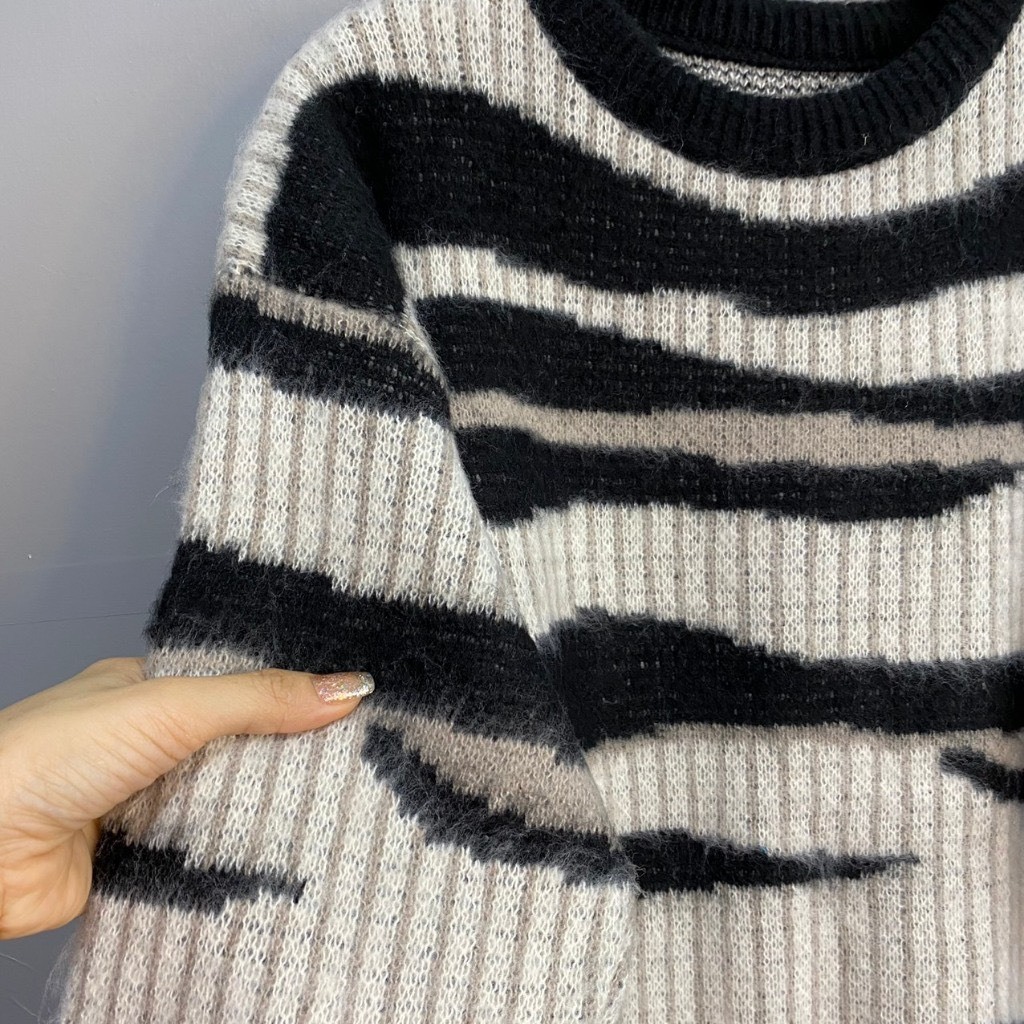 Áo Len Dệt Kim Form Rộng Họa Tiết , Áo Len Swetter Hàng Quảng Châu Loại 1 Có Sẵn