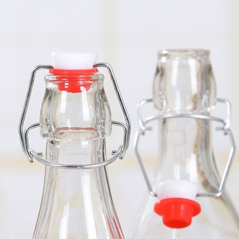 Chai Thủy Tinh Nắp Gài 750ml Hàng Loại 1 /Chài Tròn Gài 750ml/ Thể Tích 750ml.Tạo Ga F2Kombucha, Kefir