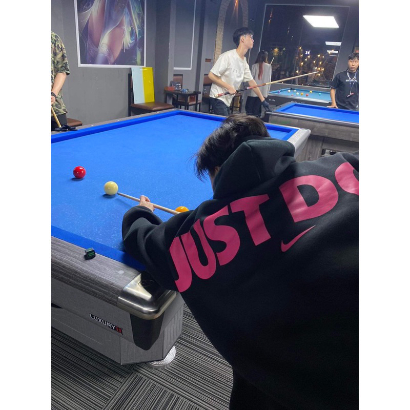 Áo Hoodie Just do it chữ hồng biglogo cao cấp, áo nỉ mùa đông Unisex full bọc tag