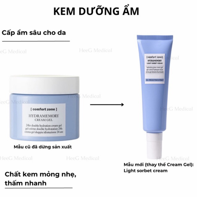 Kem Dưỡng Ẩm Comfort Zone Hydramemory Cream Gel / Cream