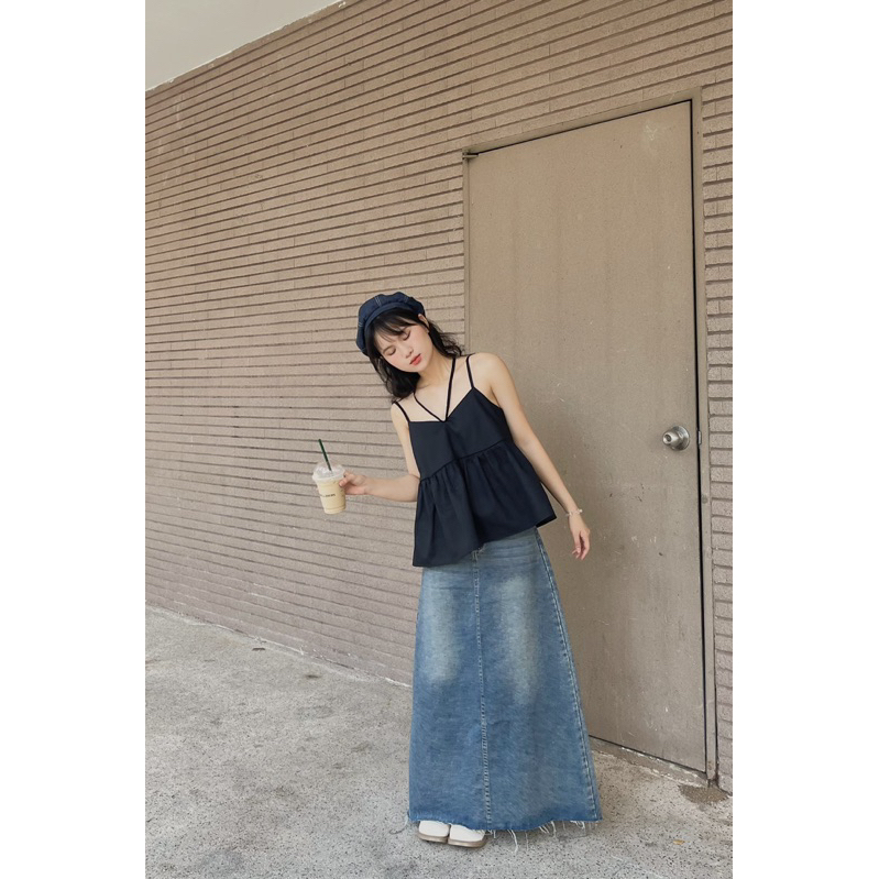 Áo hai dây cột nơ Layla 18made ✿ 𝐁𝐲 𝐄𝐢𝐠𝐡𝐭𝐞𝐞𝐧 𝐀𝐠𝐚𝐢𝐧