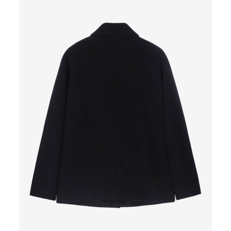 Áo khoác dạ dáng dài mind brig.e 2 màu đen kem chính hãng hàn quốc