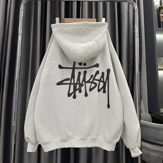Hoodie Zip -  Áo Khoác Nỉ Bông Nam Nữ Họa Tiết Logo Chữ Kí Stussy In Nhiệt Cực Nét Chất Liệu Vải 2 Lớp Dày Dặn Cực Hot