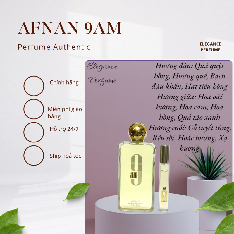 [CHÍNH HÃNG] Mẫu thử Nước hoa Nữ 9AM