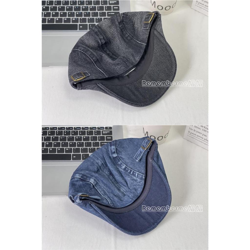 Nón nồi beret Mũ nồi bê rê Cao bồi Chất Jean Denim Phong cách Retro Cổ Điển Vintage Có khóa điều chỉnh