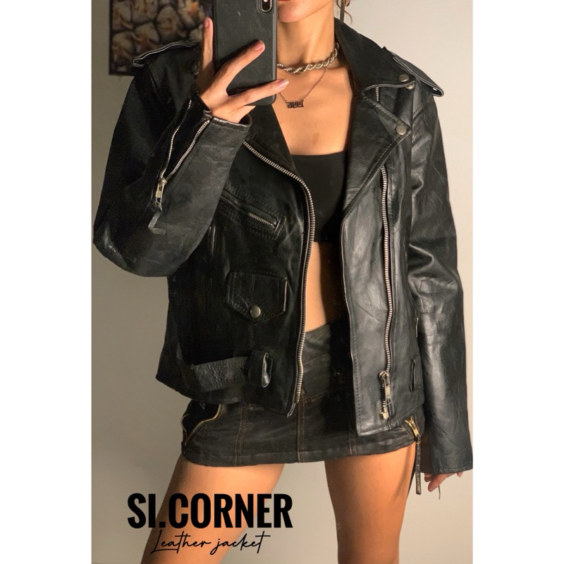 Áo khoác da thật 2hand