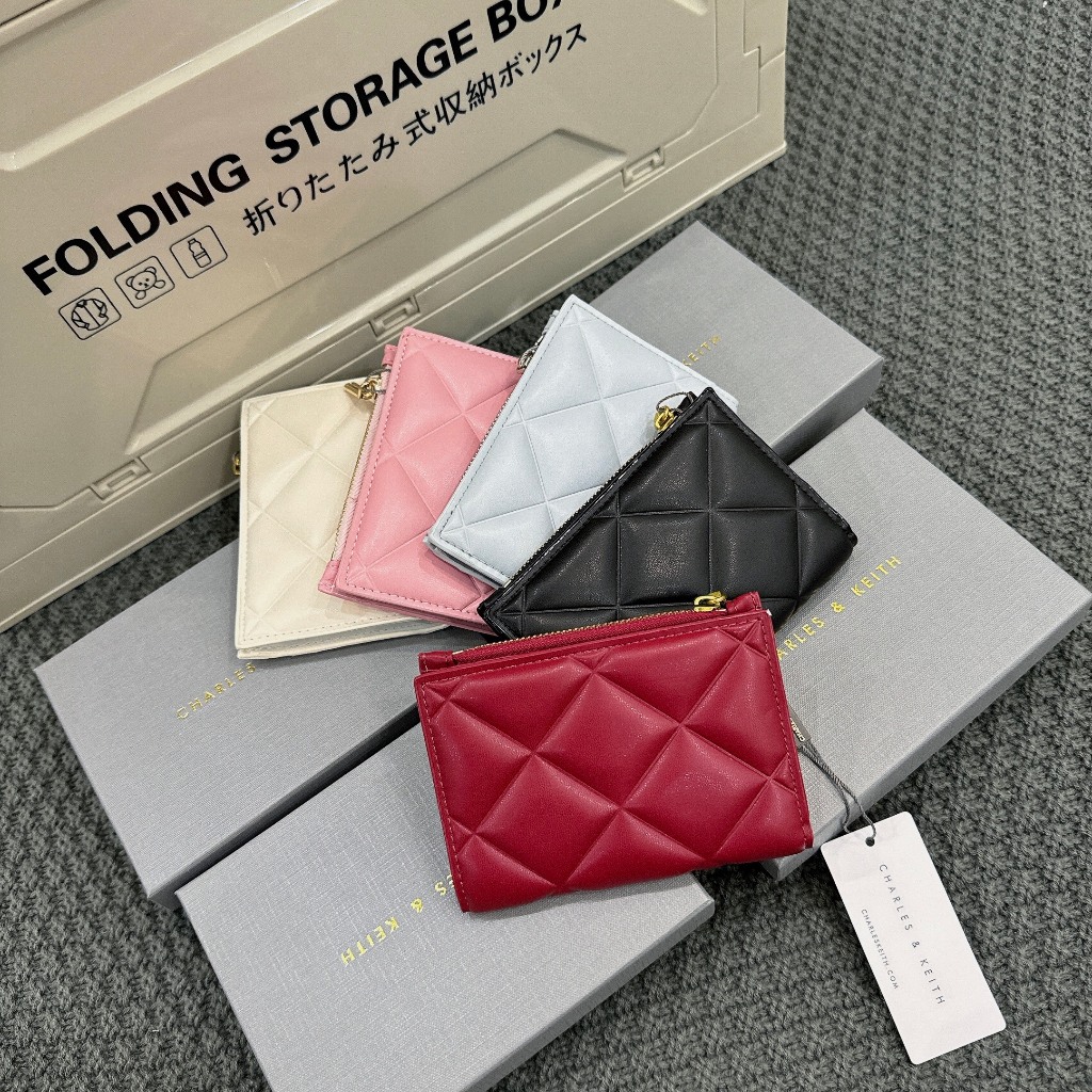 Có thể đeo chéo ví nữ ô trám size 12x2x8cm full box CK6-50770524 đủ màu