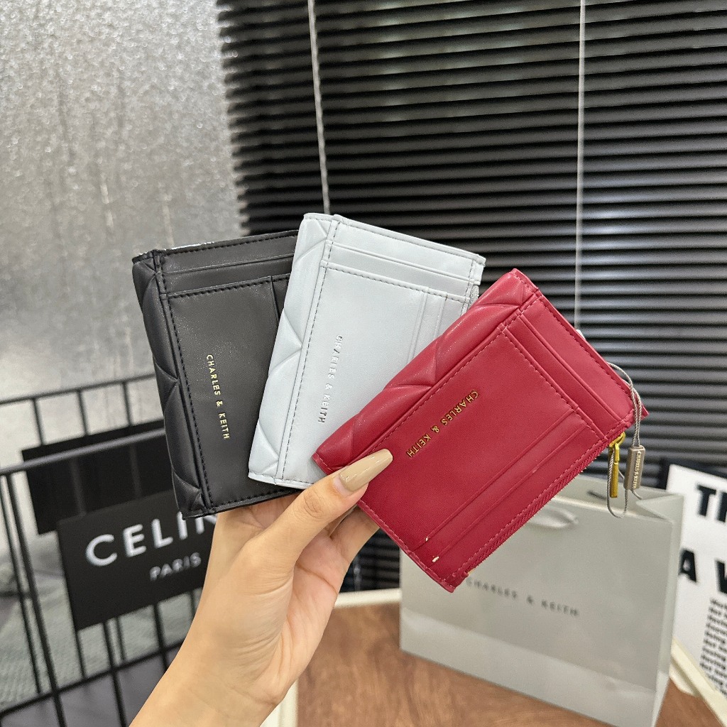 Có thể đeo chéo ví nữ ô trám size 12x2x8cm full box CK6-50770524 đủ màu