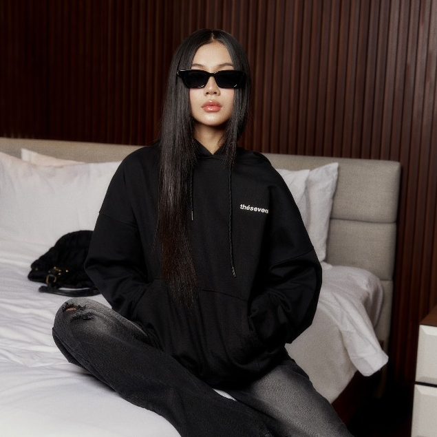 Áo Hoodies Unisex SEVENTOWN INTERNATIONAL PLAYERS màu đen Local Brand