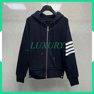 [Freeship - BigSale] Áo Khoác Hoodie TB ThomBrowne 24Ss Navy ZIP Bản Siêu Đẹp Thời Trang Cao Cấp