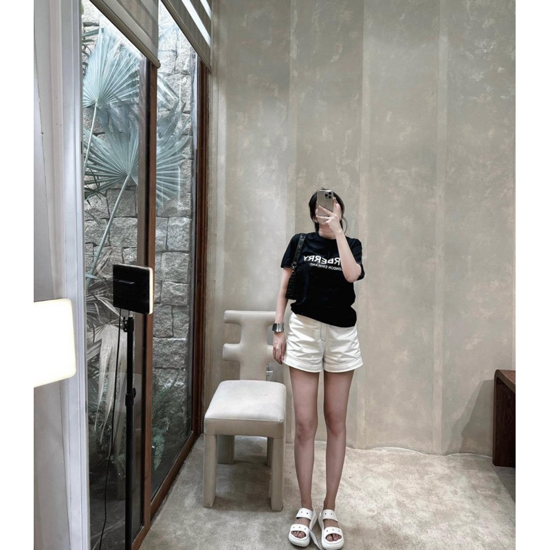 ÁO PHÔNG MÀU ĐEN CHỮ BURBERRY