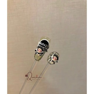 Charm skull panda cute đính móng siêu hot 2024