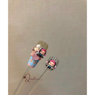 Charm skull panda cute đính móng siêu hot 2024