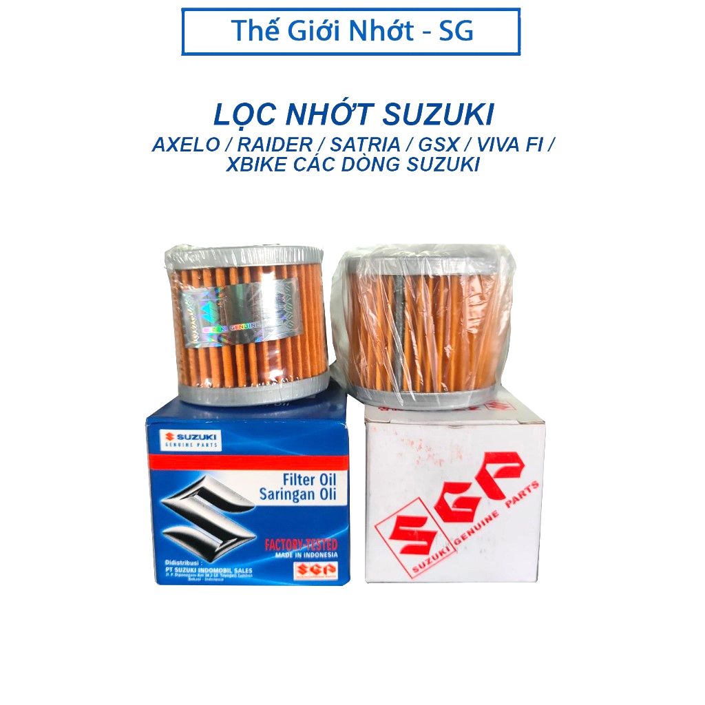 LỌC NHỚT SUZUKI RAIDER / SATRIA / GSX / VIVA FI / HAYATE / AXELO