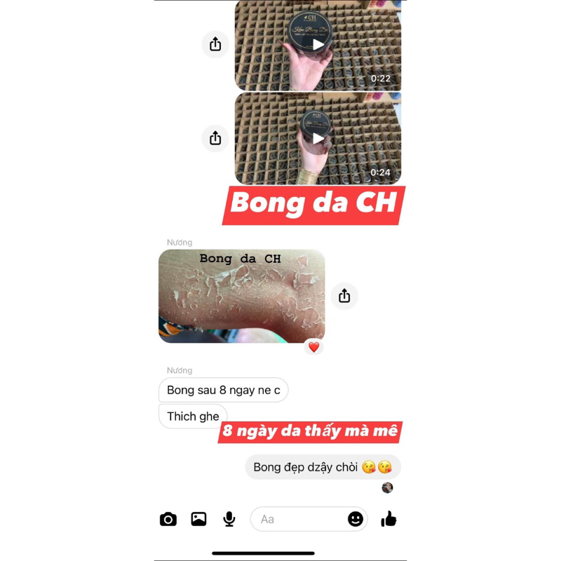 Kem Bong Da Cao Cấp CH Cosmetic 150g chính hãng- Kem Bong Da CH