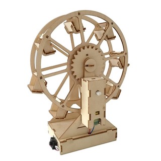 Bánh xe đu quay bằng gỗ mô hình diy bộ dụng cụ tự lắp ráp cho trẻ em đồ chơi stem - bảo an shop