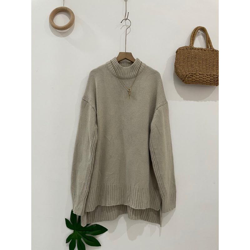 Áo len Nhật tay dài lệch tà mới keng xịn xò