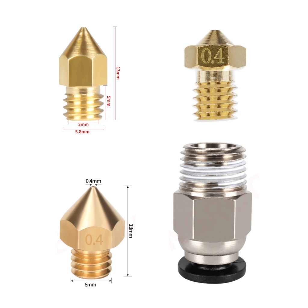 Cờ lê 2 đầu 6mm 7mm 8mm 10mm khóa tháo Đầu In, Nút ống teflon, E3D và MK8 thép mạ Crom