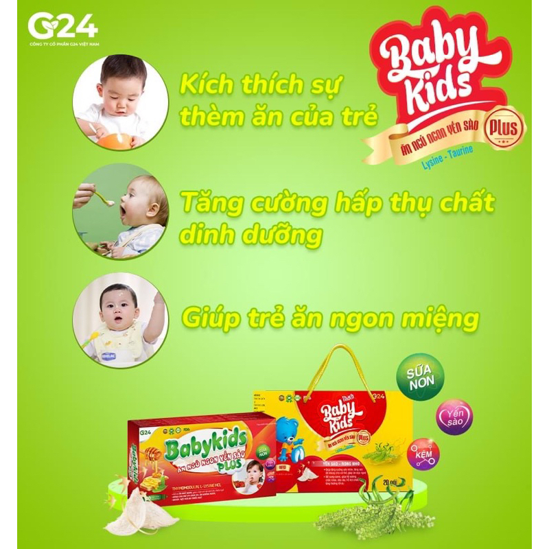 Babykids Ăn Ngủ Ngon Yến Sào Giúp Bé Ăn Ngon, Tăng Kg, Tăng Đề Kháng, Mau Lớn