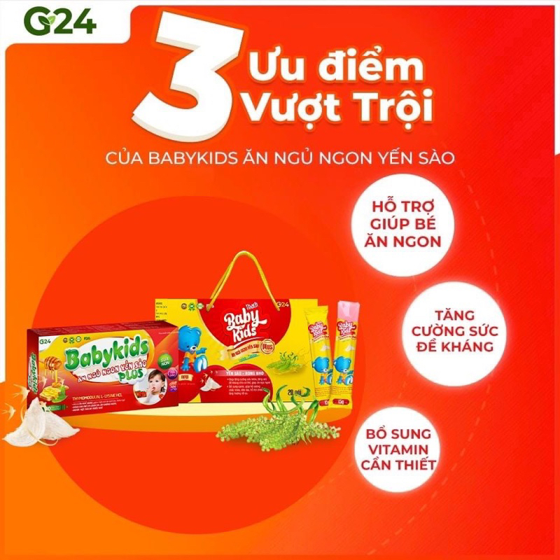 Babykids Ăn Ngủ Ngon Yến Sào Giúp Bé Ăn Ngon, Tăng Kg, Tăng Đề Kháng, Mau Lớn