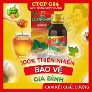 [Combo 5 lọ]Cao lá thường xuân tỏi đen chanh đào siro bổ phế giảm ho, cảm cúm, tăng sức đề kháng cho bé và gia đình
