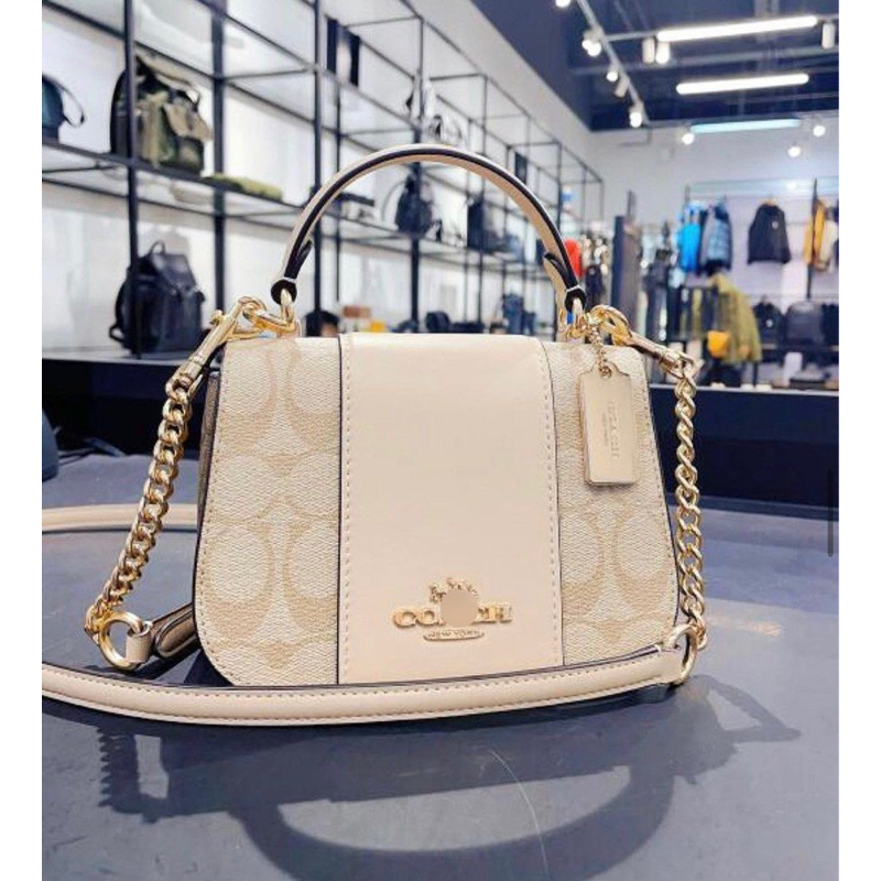 Túi coach lysa đeo chéo nắp gập