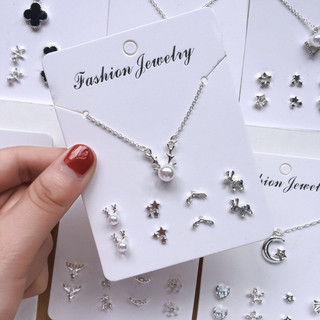 set dây chuyền và bông tai