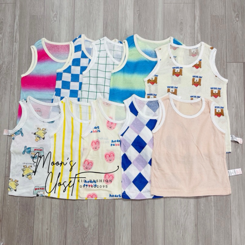 HQ- Áo ba lỗ cotton thông hơi BTBG size 90-140