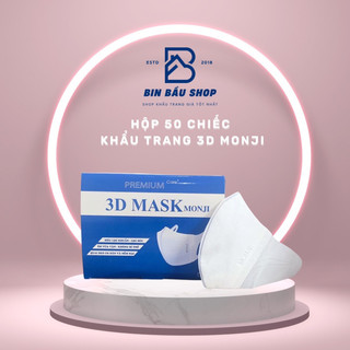 hộp 50 chiếc khẩu trang 3d Monji