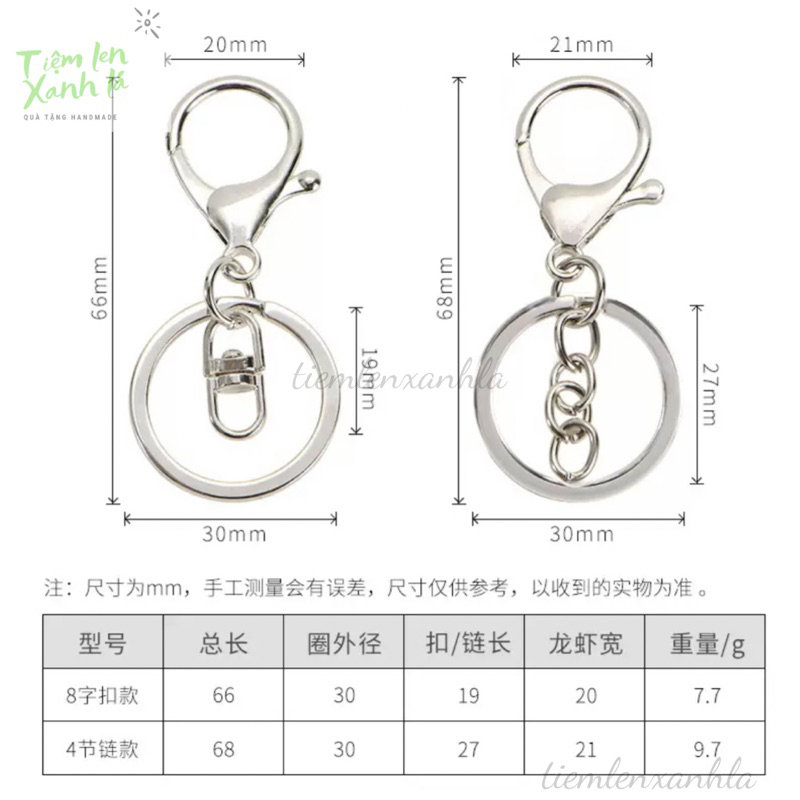 Móc khoá càng cua lớn treo thú bông, chìa khoá