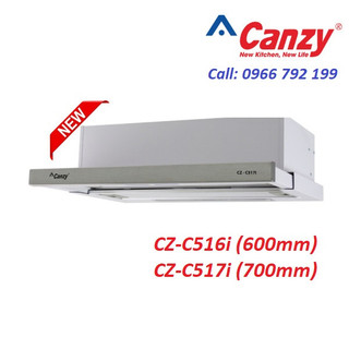 Máy hút mùi Canzy CZ-C516I và CZ-C517I 🎁TẶNG KÈM ỐNG BẠC ✅ Hút mùi âm tủ bếp chính hãng Canzy