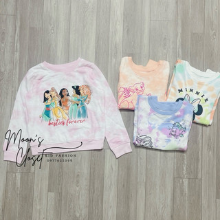 Xd- áo nỉ da cá màu loang disney size 12m-8y