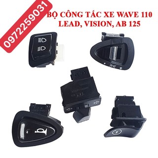 Bộ công tắc 5 chi tiết lắp wave110-lead-vison-ab 125,..