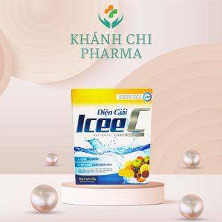 Hộp 5 gói bột ors pha nước uống và bù chất điện giải Iceec. Oresol gói pha 500ml nước vị ngon, dễ uống