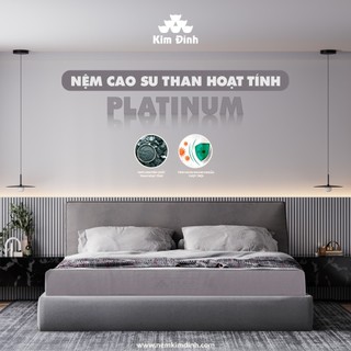 Nệm cao su platinum kim đỉnh - cao 20cm - nệm cao su tự nhiên than hoạt tính