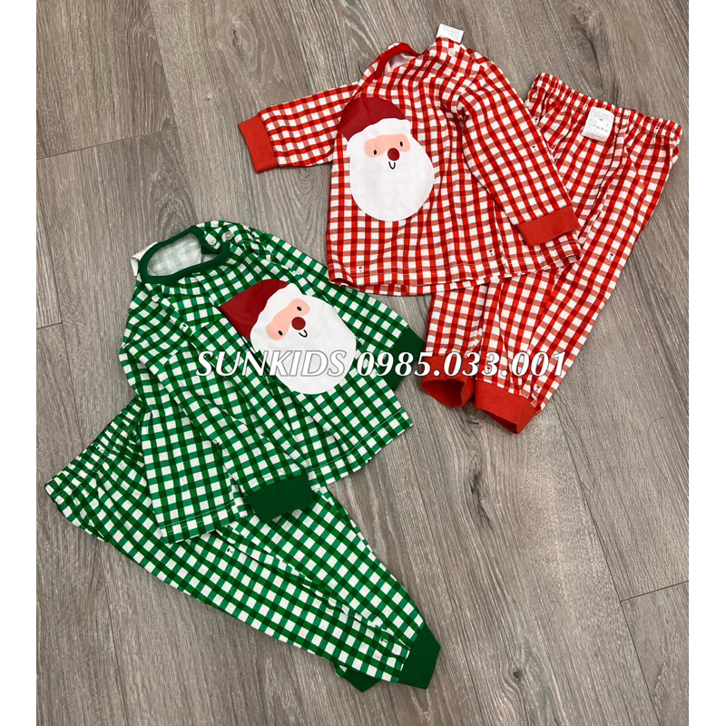 Bộ thu đông bé trai bé gái xuất Hàn Kẻ hình ông già Noen