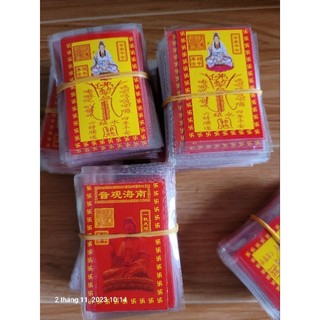 (sỉ1k)PHÙ MẸ QUAN ÂM may mắn bình an (ép plastic)