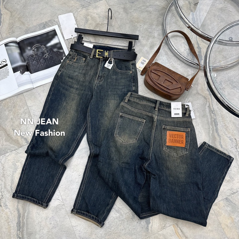 Quần jeans baggy CE-LINE chất co giãn hàng QCL1