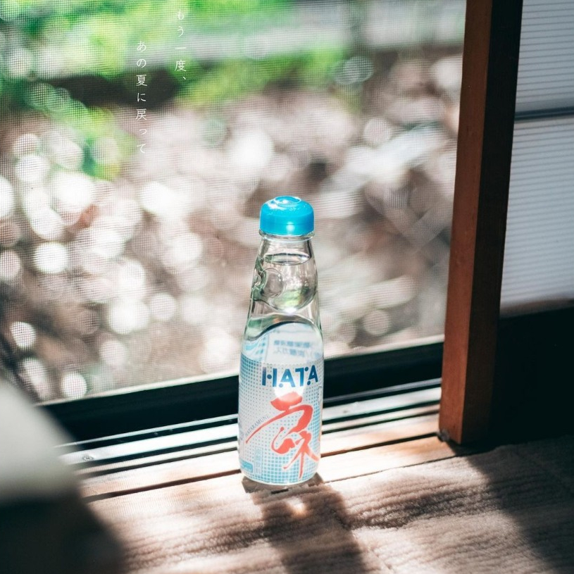 Nước Soda Ramune Hata Nhật Bản chai thủy tinh 200ml