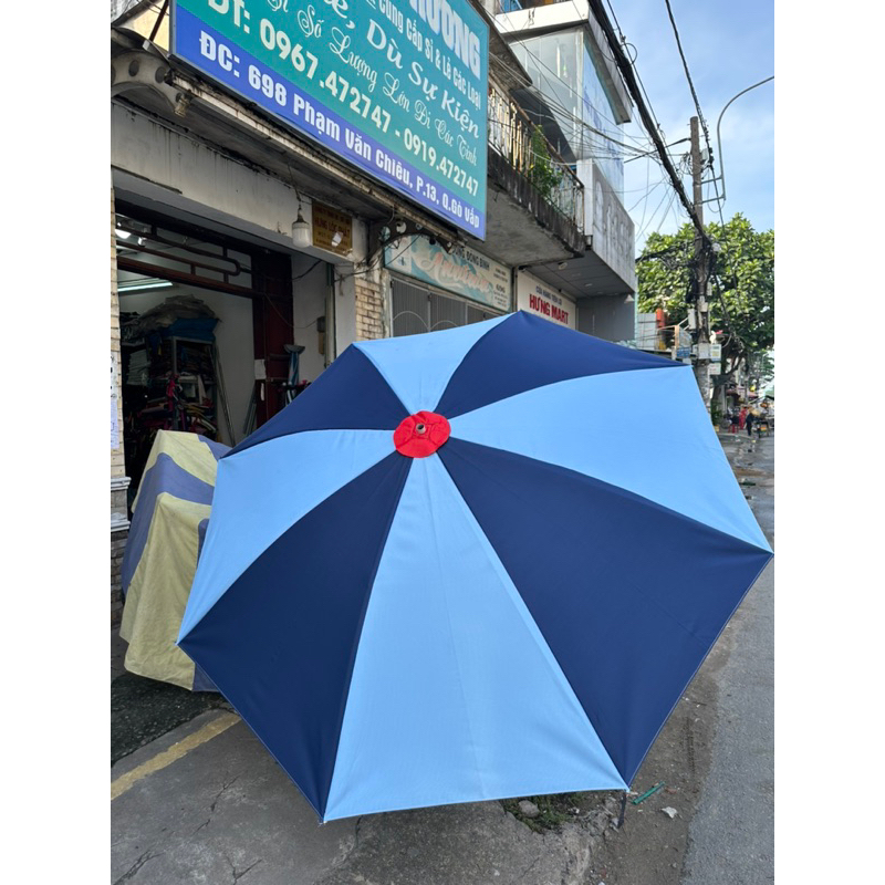 Ô DÙ CHE NẮNG MƯA ĐK 2M4 CAO 2M5 VẢI BỐ DÀY DẺO DAI SIÊU CHỐNG NẮNG MƯA