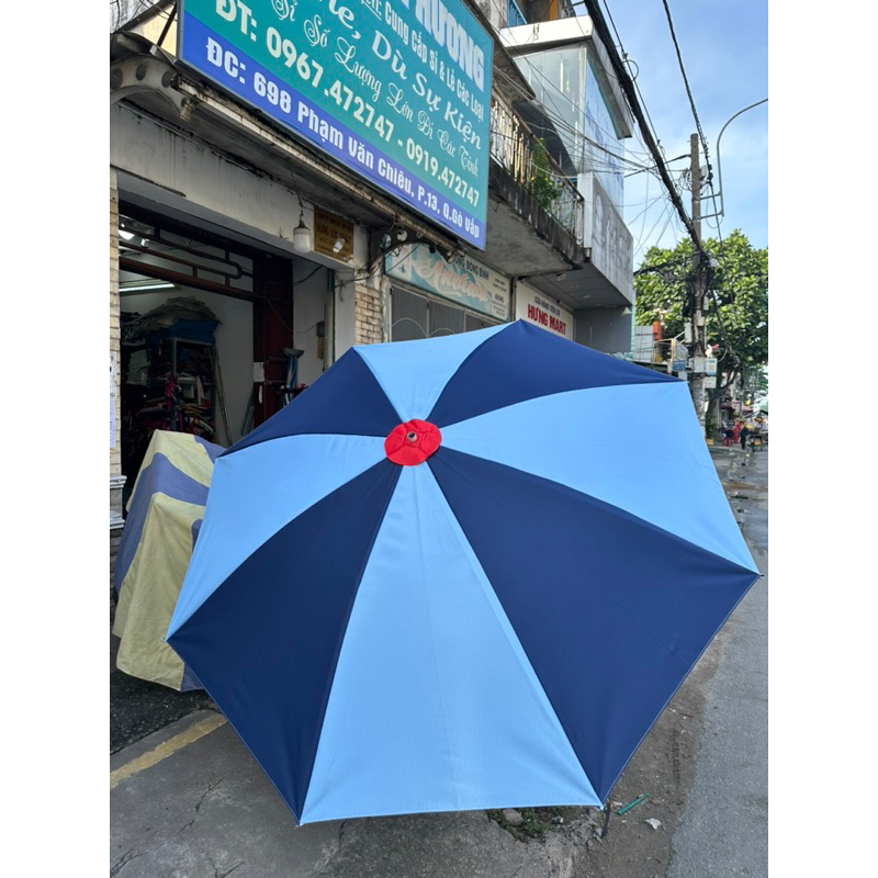 Ô DÙ CHE NẮNG MƯA ĐK 2M4 CAO 2M5 VẢI BỐ DÀY DẺO DAI SIÊU CHỐNG NẮNG MƯA