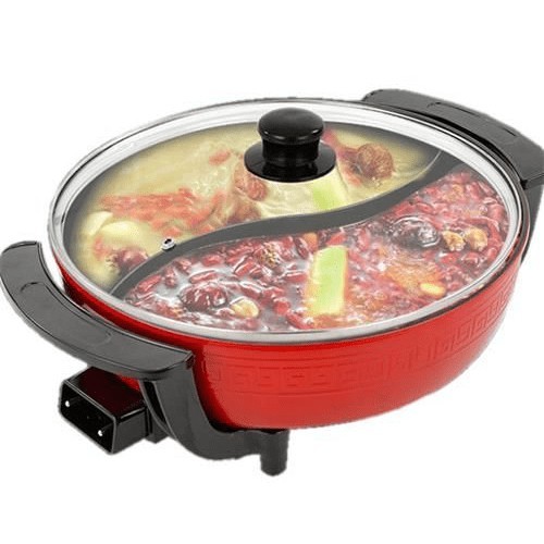 Nồi lẩu điện 2 ngăn CHỐNG DÍNH NKMedia MD-EP7615 DUNG TÍCH 3 lít Công suất 1350W