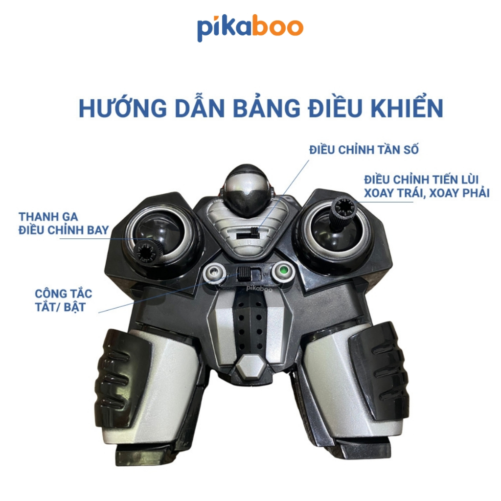 Đồ chơi máy bay điều khiển từ xa Pikaboo, trực thăng đặc nhiệm chiến đấu DK81192 chất liệu nhựa cao cấp an toàn cho bé