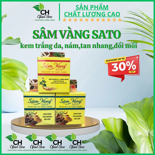 Kem nám sâm vàng sato kem nám sâm vàng sato thảo dược đông y trắng da tàn nhang đồi mồi