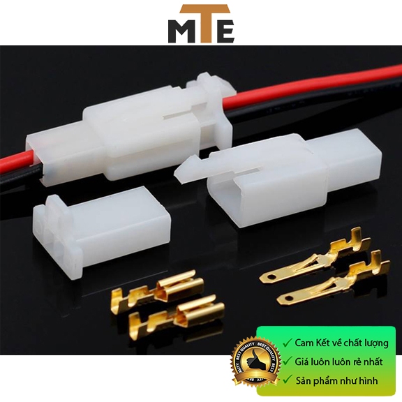 Cặp jack nối nhanh dây điện có chốt 2P, 3P, 4P dùng cho xe máy, xe hơi ô tô