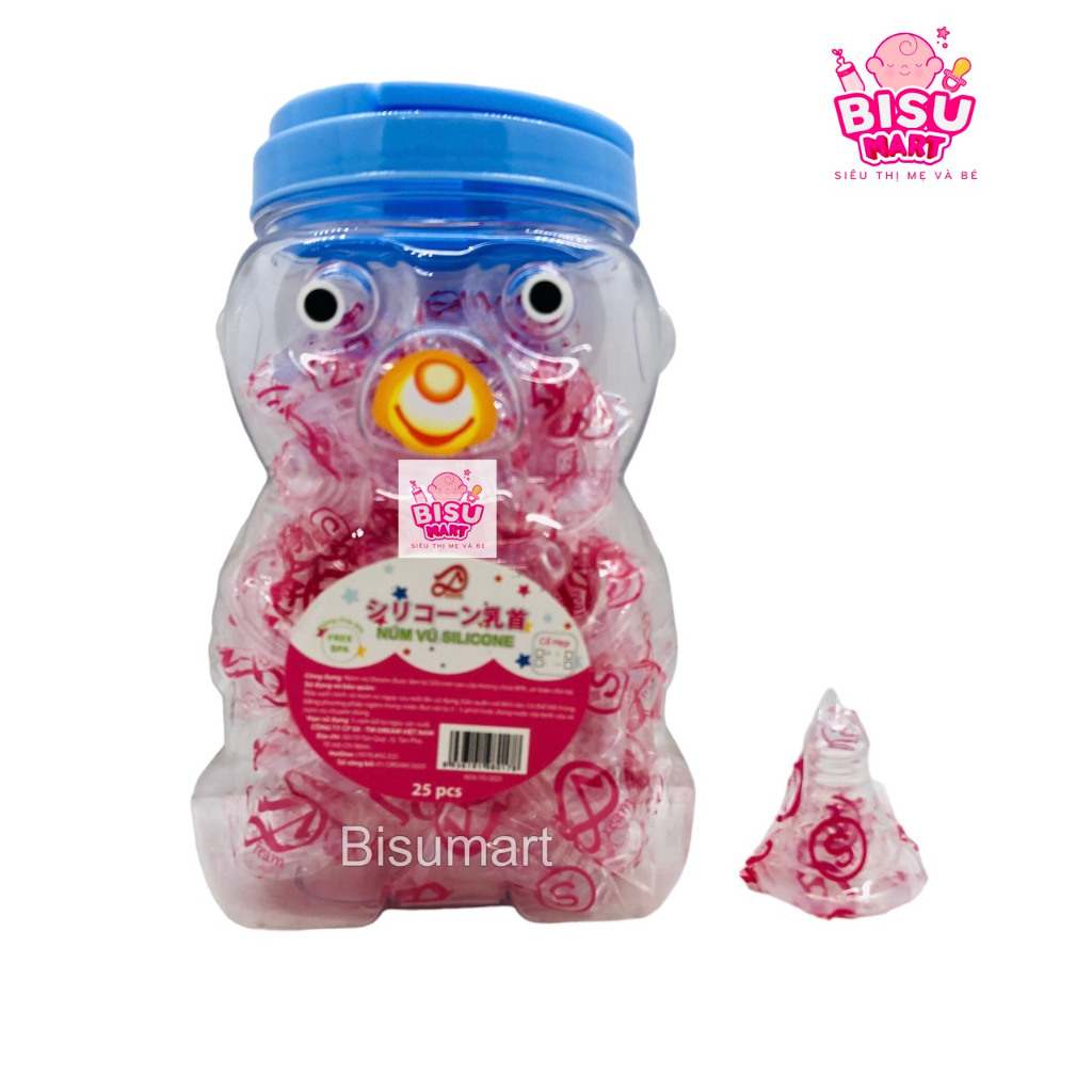 Núm vú cổ hẹp cho bé Aquasart Dream silicon siêu mềm Size S, M, L, +