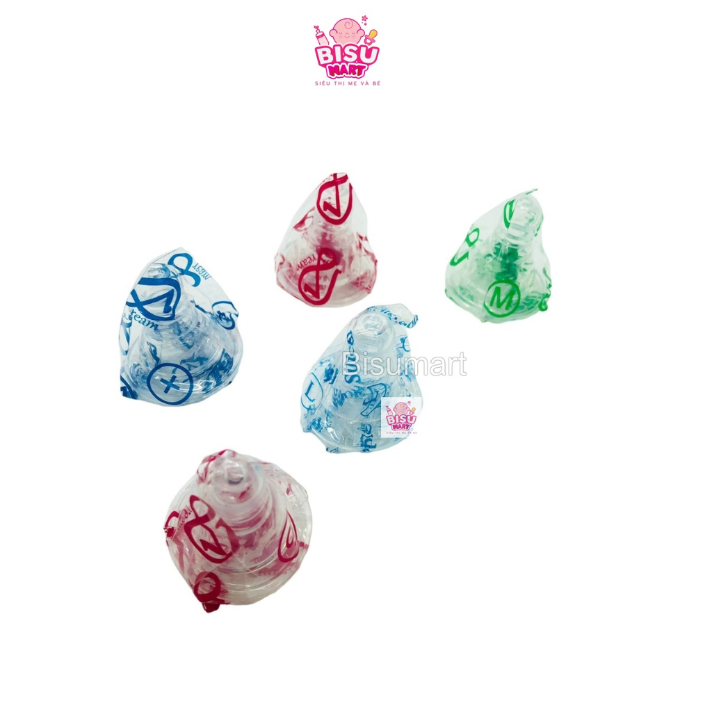 Núm vú cổ hẹp cho bé Aquasart Dream silicon siêu mềm Size S, M, L, +