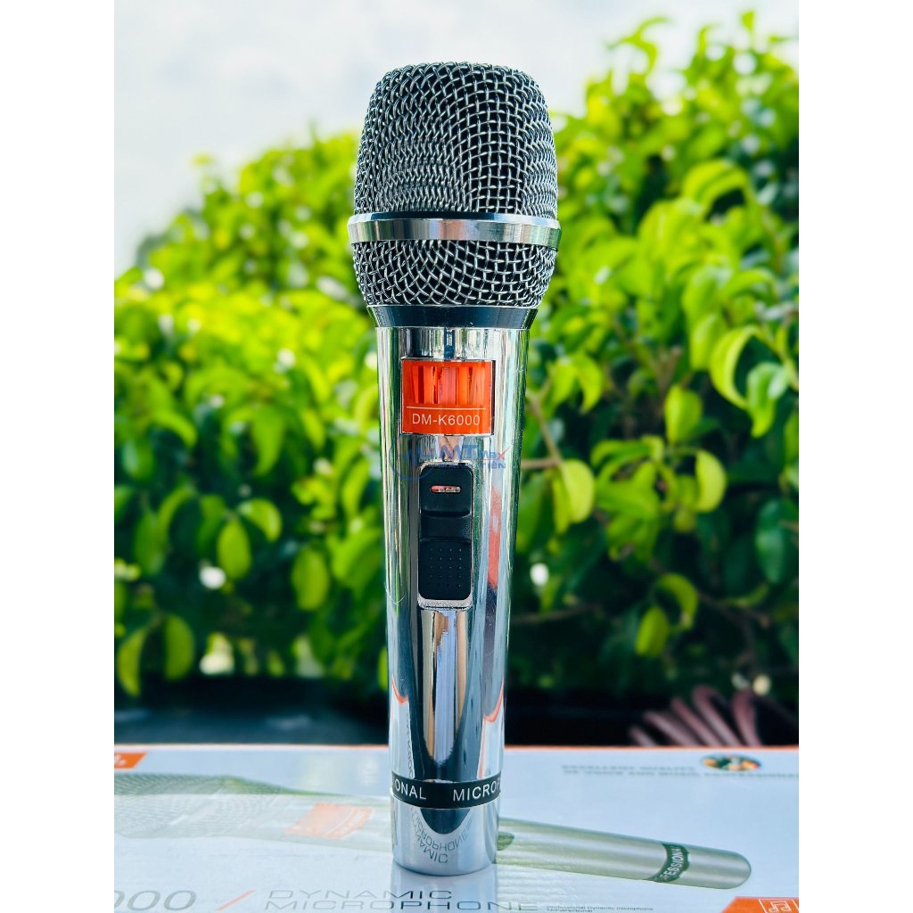 [ Hàng Cao Cấp ] Micro Có Dây Cao Cấp DM K6000 - Micro Karaoke Nhỏ Gọn Thiết Kế Sang Trọng Âm Thanh Chất Lượng Cao